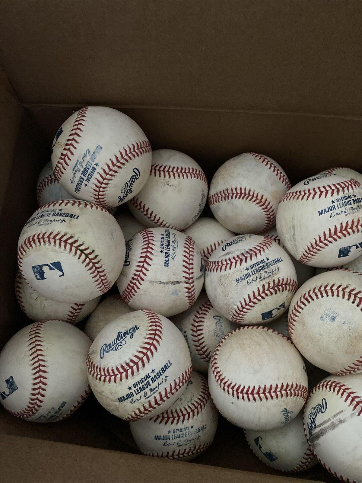 50 MLB Major League Used Baseballs lot Rawlings – Diorxs